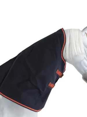 Aktuell Horseware Rambo Original Hood Lite 0g - Navy/Orange , S