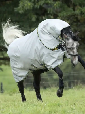 Zertifiziert Horseware Rambo Duo Bundle 100g + 100g + 300g - Grey/Teal , 115
