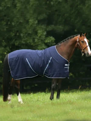 Meistverkauft Horseware Rambo Stable Sheet 0g - Navy , 115