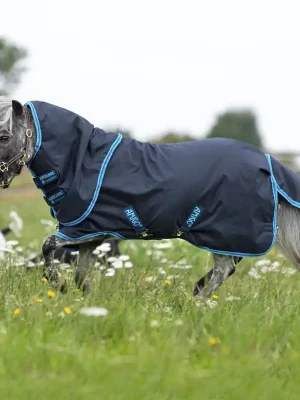Billig Horseware Amigo Hero 6 Petite Plus Turnout Medium 200g - Navy/Electric Blue , 60