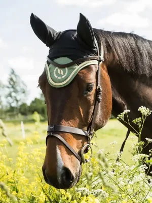 Back on Track Nights Collection Fliegenohren - Olivgrün , Warmblut Begrenztes Angebot