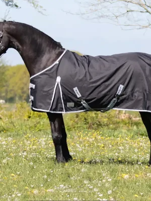 Begrenztes Angebot QHP Turnoutdecke Big Neck 0g - Schwarz , 155
