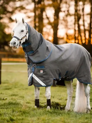Begrenztes Angebot Horseware Rhino Plus HexStop Vari-Layer 250g - Grey/Indigo, 165