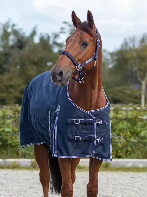 Angebot QHP Regendecke Turnout Luxus Fleece - Navy, 75