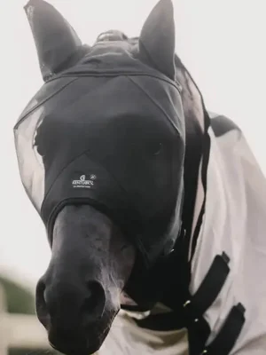 Top-Preis Kentucky Horsewear Fliegenmaske Classic mit Ohrenschutz - Silber, Pony