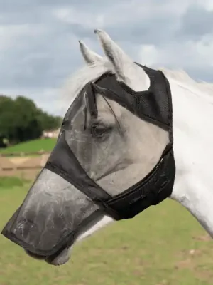 Abverkauf Busse Fliegenmaske FLY COVER PRO GAP - schwarz, Pony