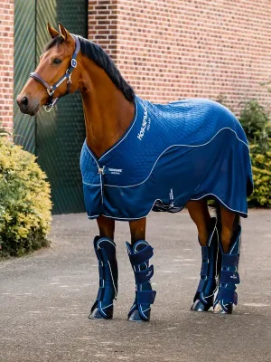 Begrenztes Angebot Horseware Signature Travel Series Transportdecke 50g - Navy, 165