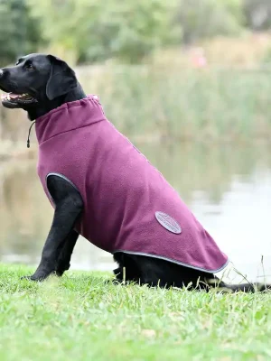Zertifiziert Weatherbeeta Comfitec Reissverschluss-Fleecehundemantel - Navy/Burgundy, 50