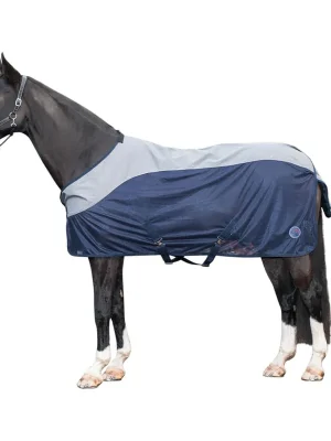 Ausverkauf HKM Fliegendecke Rain - dunkelblau/grau, 135
