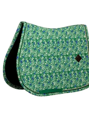 Top-Preis Kentucky Horsewear Saddle Pad Velvet Jumping - green/navy, Pony