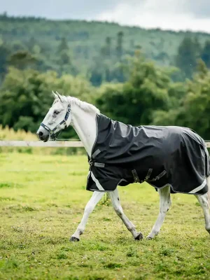 Aktuell Horseware Rambo 1680D Wug Turnout 0g - Navy/Hunter Green & Silver, 140