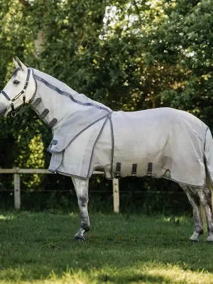 Angebot Horseware Rambo Optimo Protector Plus - Silver/Thunderstorm Grey & Silver, 115