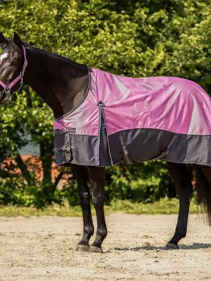 Angebot QHP Turnout Rug Collection Fleece Lining - Misty Blue, 165