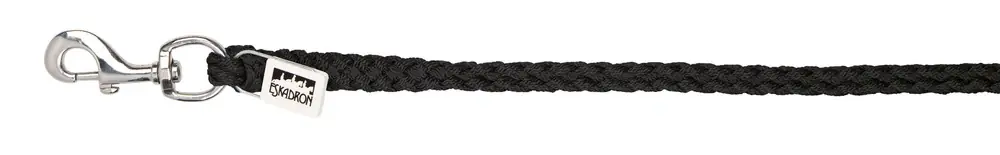 Markenware eskadron basic anbindestrick regular schwarz karabinerhaken