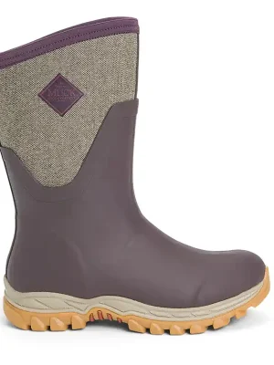muckboot damen kurzstiefel arctic sport ii mid wine tweed 36 eu Sonderaktion