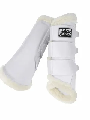 Aktuell eskadron gamaschen soft mesh faux fur core white m