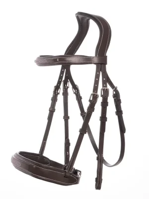 Aktuell kavalkade huntertrense benita eng. mit softlederzuegel geflochten braun warmblut