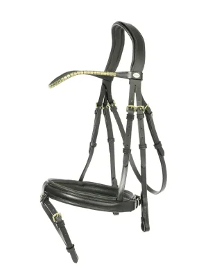 Top-Seller kavalkade trense clinchesse mit eng.komb. reithalfter vollblut schwarz messing