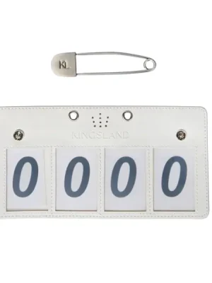 Echt kingsland startnummern mit 4 nummern klmaddie einzelpack sommer 2026 one size white