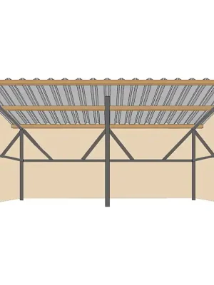 Weidezelt XXL 6 x 4 m mit stabilem Dach  »  110981-PS Schneller Versand