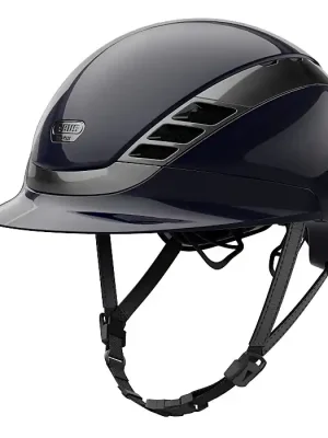 ABUS PIKEUR Reithelm AirLuxe Chrome - kurzer Schirm  »  222366_S-IK Preisknaller