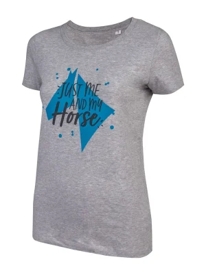 Geprüft Damen-T-Shirt Just Me and my Horse in heather grey