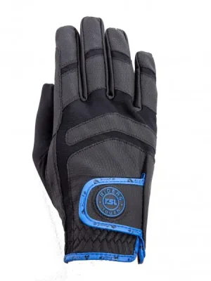 Highlight Reithandschuhe ponylove aus Albarin\\/Nylon in schwarz\\/blau