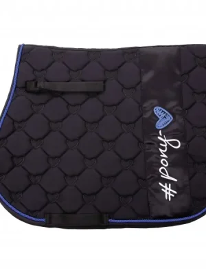 Neu Steppschabracke ponylove in schwarz\\/blau