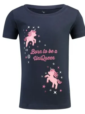 T-Shirt Kinder Unicorn Sparkle in Navy Kostenloser Versand